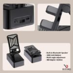 3-in-1 Bluetooth Speaker Phone Stand with Power Bank - Image 4