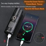 High-Power Multi-Purpose Flashlight with 20000 MHA Battery - Image 2