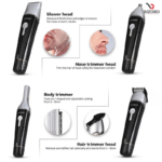 Kemei KM-1015 Professional 10 in 1 Super Multi-grooming Kit Shaver Trimmer for Men - Image 8