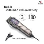 Kemei KM-1550 Professional Hair Clipper and Beard Trimmer Salon Series for Men - Image 6