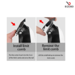 Kemei KM-809A Digital AC/DC Electric Rechargeable Professional Hair Clipper Trimmer for men - Image 5