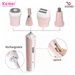 Kemei KM-3024 Multifunctional 4 in 1 Face, Eyebrow, Nose, & Lady Shaver for Women - Image 3