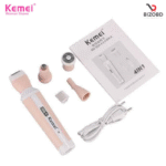 Kemei KM-3024 Multifunctional 4 in 1 Face, Eyebrow, Nose, & Lady Shaver for Women - Image 6