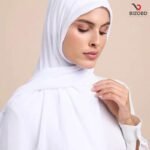 Elegant Soft Jersey Hijab for Women – White