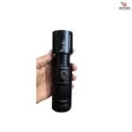 High-Power Multi-Purpose Flashlight with 30,000 MHA Battery Full Black