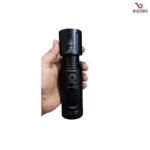 High-Power Multi-Purpose Flashlight with 30,000 MHA Battery Full Black - Image 4