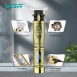 VGR V-091 Hair Clipper and Beard Trimmer with Digital Display for Men - Image 2