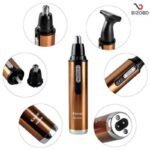 Nose Hair & Ear Trimmer KM-6629 Rechargeable 2 in 1 Trimmer - Image 3