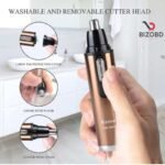 Nose Hair & Ear Trimmer KM-6629 Rechargeable 2 in 1 Trimmer