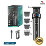 VGR V-987 Professional Beard and Moustache Trimmer for Men Black