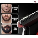 VGR V-987 Rosso Professional Beard and Moustache Trimmer for Men - Image 7