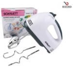 180 W Scarlett - Electric Egg Beater and Dough Mixer for Cake Cream and Other Baking Item with 4 Stirrers