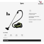 Panasonic MC-CL603 Canister Vacuum Cleaner Cyclone Bagless with HEPA Filter - Image 6