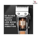 Kemei KM-1940 Adjustable Hair Trimmer Rechargeable Electric Cutting Machine Golden Metal Body Carbon Steel Blade Hair Clipper - Image 6