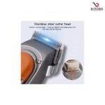 Kemei KM-1940 Adjustable Hair Trimmer Rechargeable Electric Cutting Machine Golden Metal Body Carbon Steel Blade Hair Clipper - Image 7