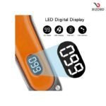 Kemei KM-1940 Adjustable Hair Trimmer Rechargeable Electric Cutting Machine Golden Metal Body Carbon Steel Blade Hair Clipper - Image 8