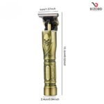 Shinon SH-2588 Electric Clipper Hair trimmer & shaver premium quality with gold color Aluminum metal built - Image 3