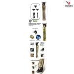 Shinon SH-2588 Electric Clipper Hair trimmer & shaver premium quality with gold color Aluminum metal built - Image 4