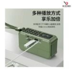 SANSUI F62 Portable Stereo Bass Bluetooth Speaker Vintage Bluetooth Speaker Mini Radio Walkman Music Player Supports TWS/FM/AUX - Image 2