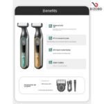 VGR 360 Hair Trimmer Waterproof Household Rechargeable Adjustable Hair Trimmer Full Body Washable Reciprocating Men's Trimmer - Image 4
