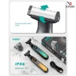 VGR 360 Hair Trimmer Waterproof Household Rechargeable Adjustable Hair Trimmer Full Body Washable Reciprocating Men's Trimmer - Image 7