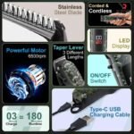 VGR V-665 Professional Hair Clipper, Salon Trimmer for men - Image 7