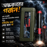 60,000 mAh Black Cobra Super Powerful Zoom Torch Light - Image 2