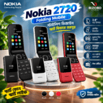 Nokia 2720 Folding Mobile Black, White, Red