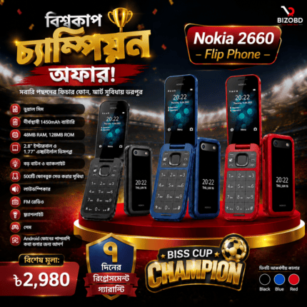 Nokia 2660 Flip Feature Phone with 2.8" display